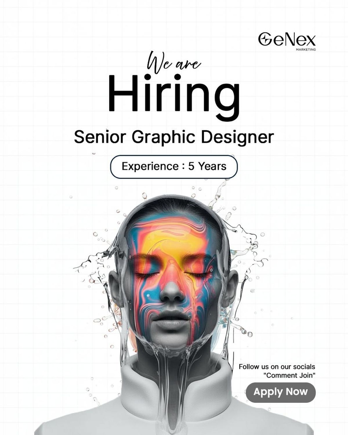 We are Hiring Senior Graphic Designer poster